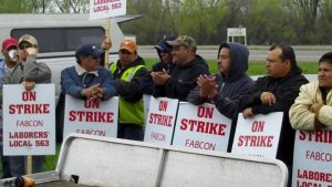 image of industrial action to illustrate people striking for a pay rise